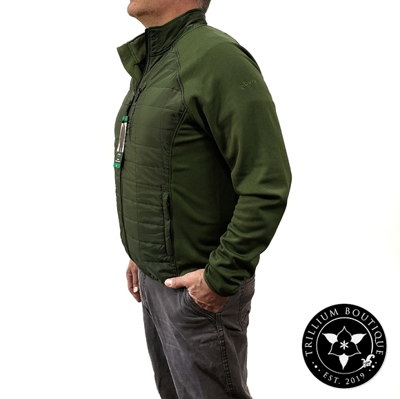 Orvis Men's Mixed Media Jacket Dark Sage L NWT - Picture 4 of 8